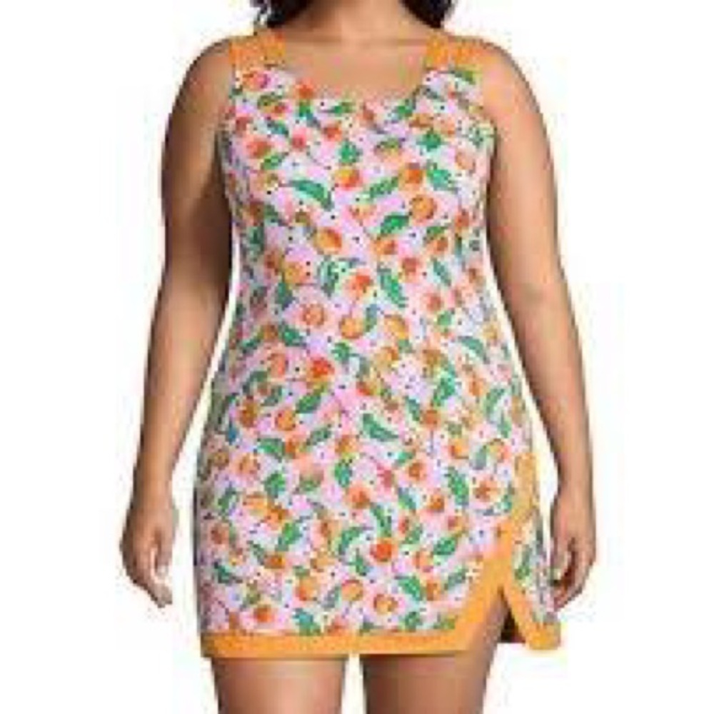 NWT Draper James x Lands End Floral Swim Swimsuit